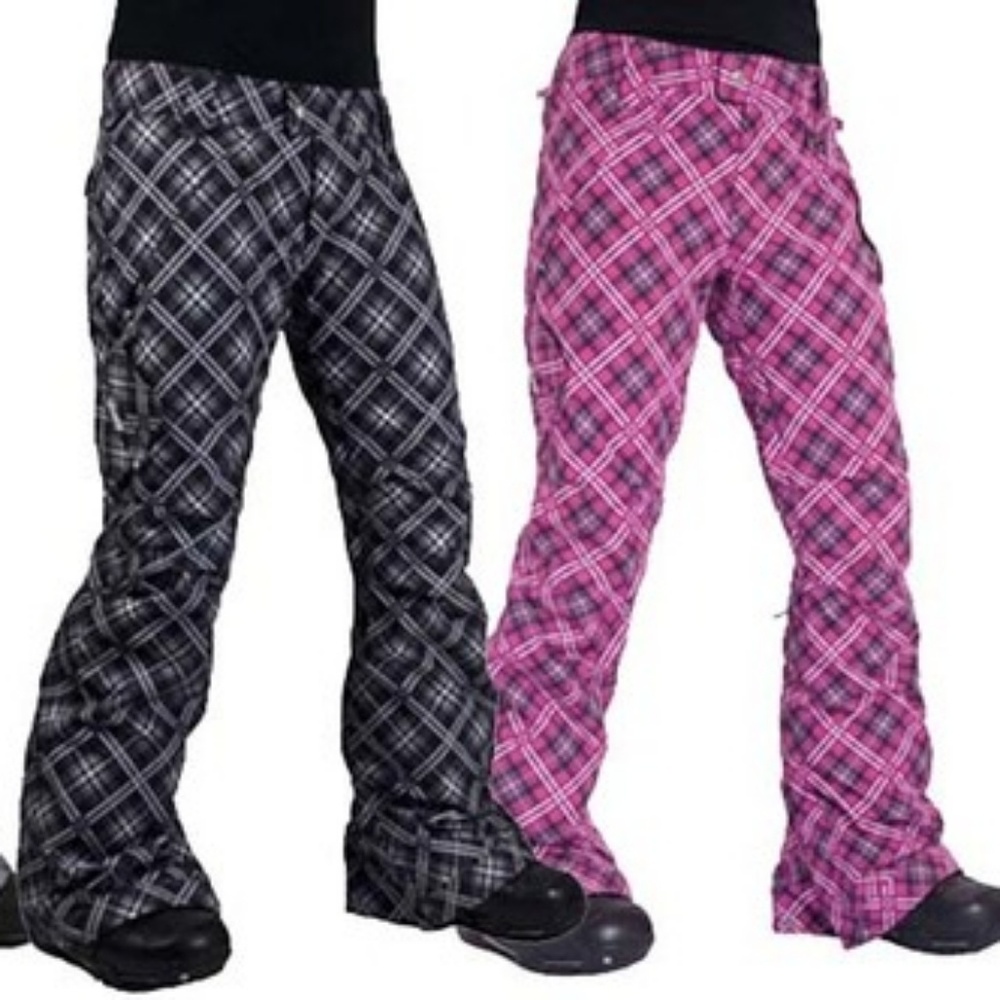 Rare Betty Rides Lucky Plaid Ski Pants